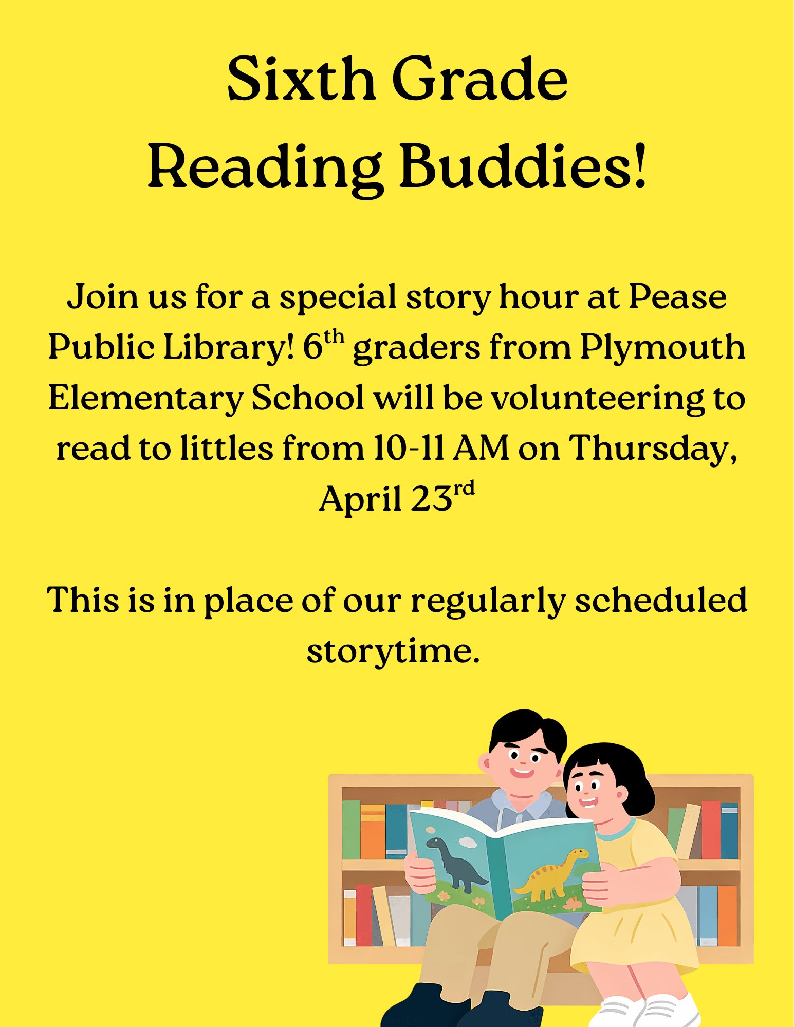 6th grade reading buddies!