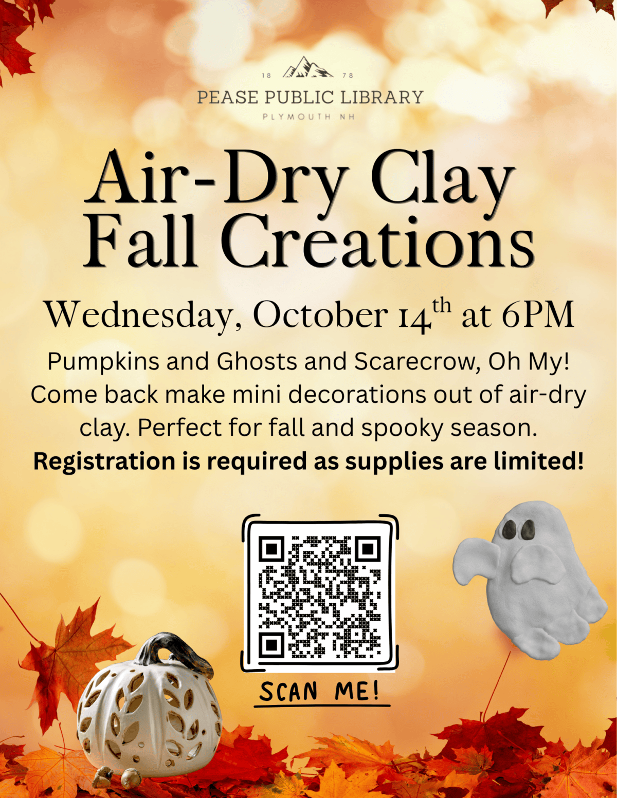 air dry clay fall creations