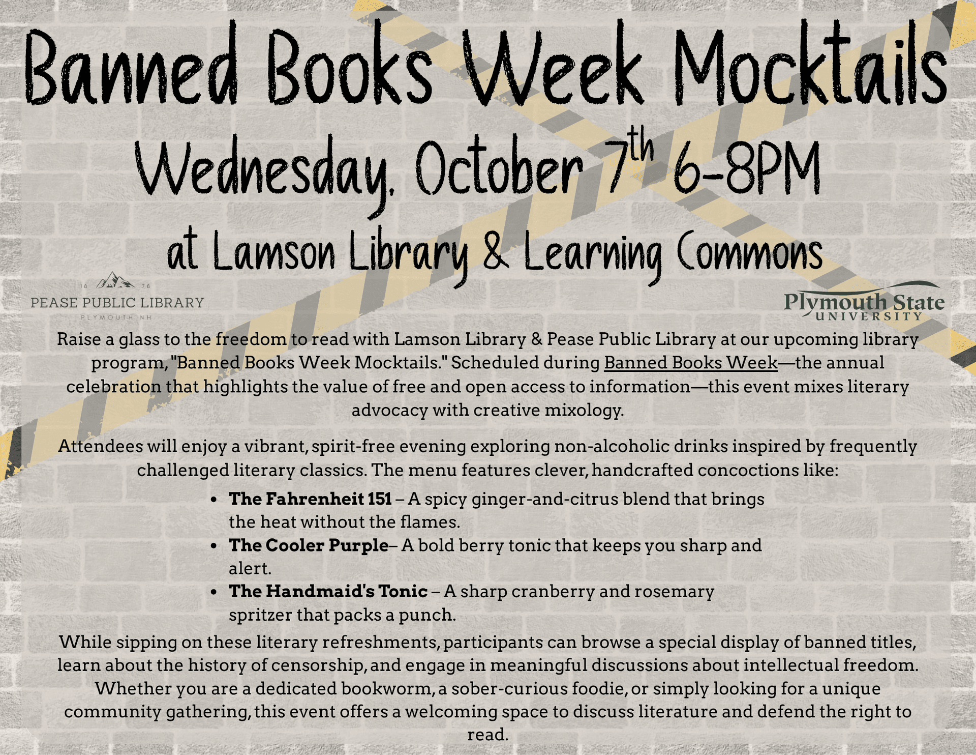 banned books week mocktails