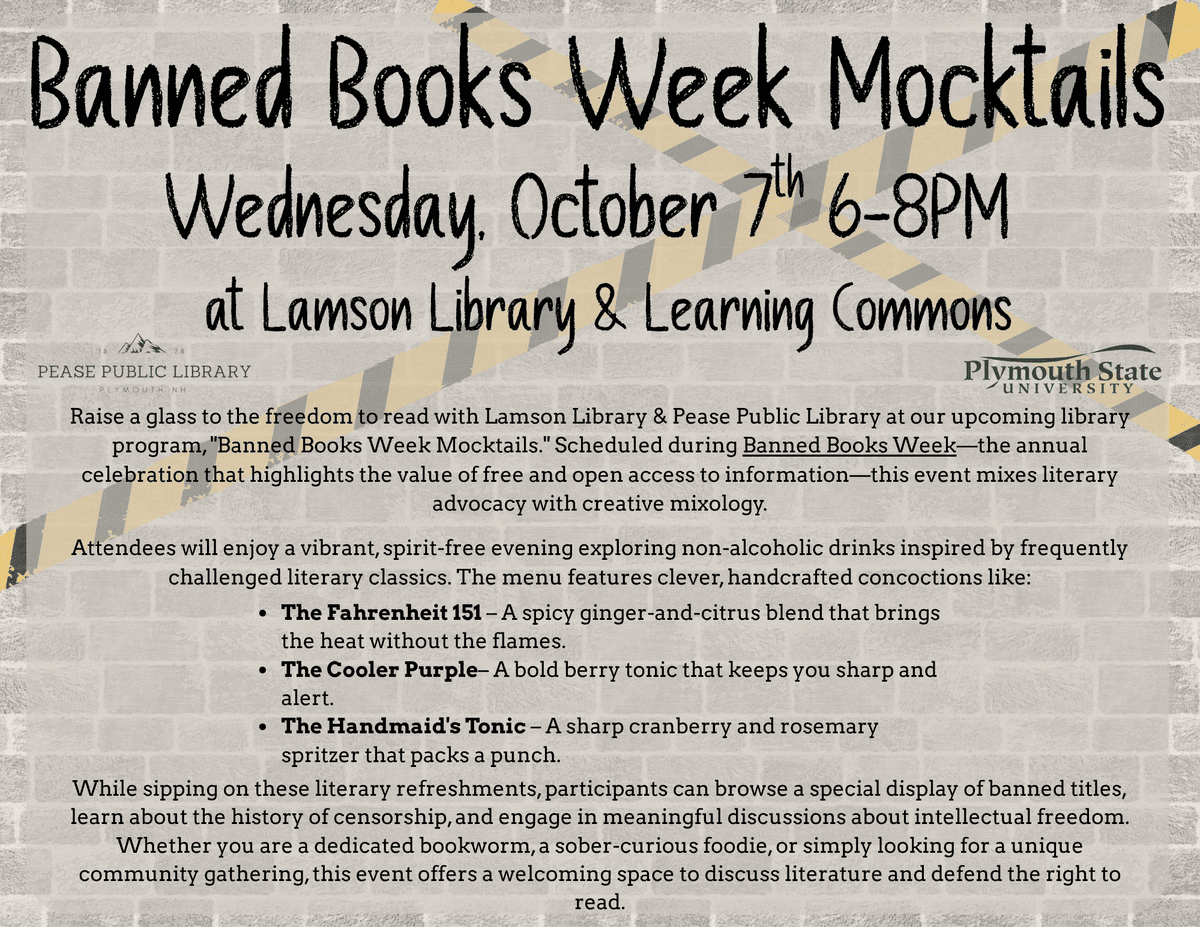 banned books week mocktails