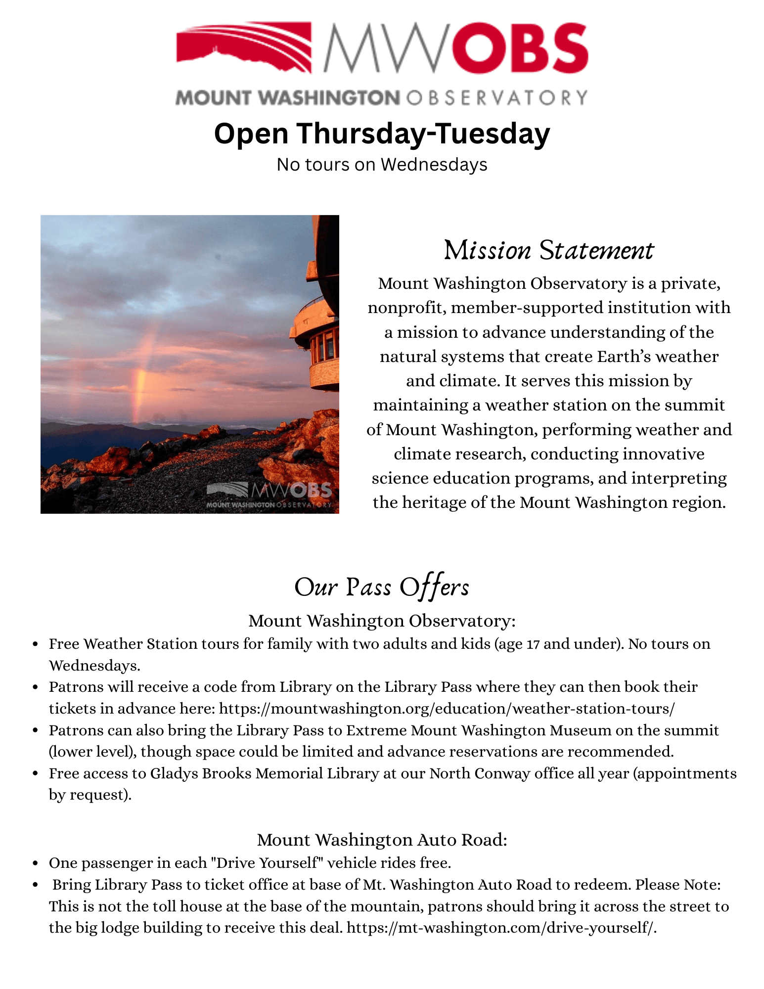 mount washington observatory