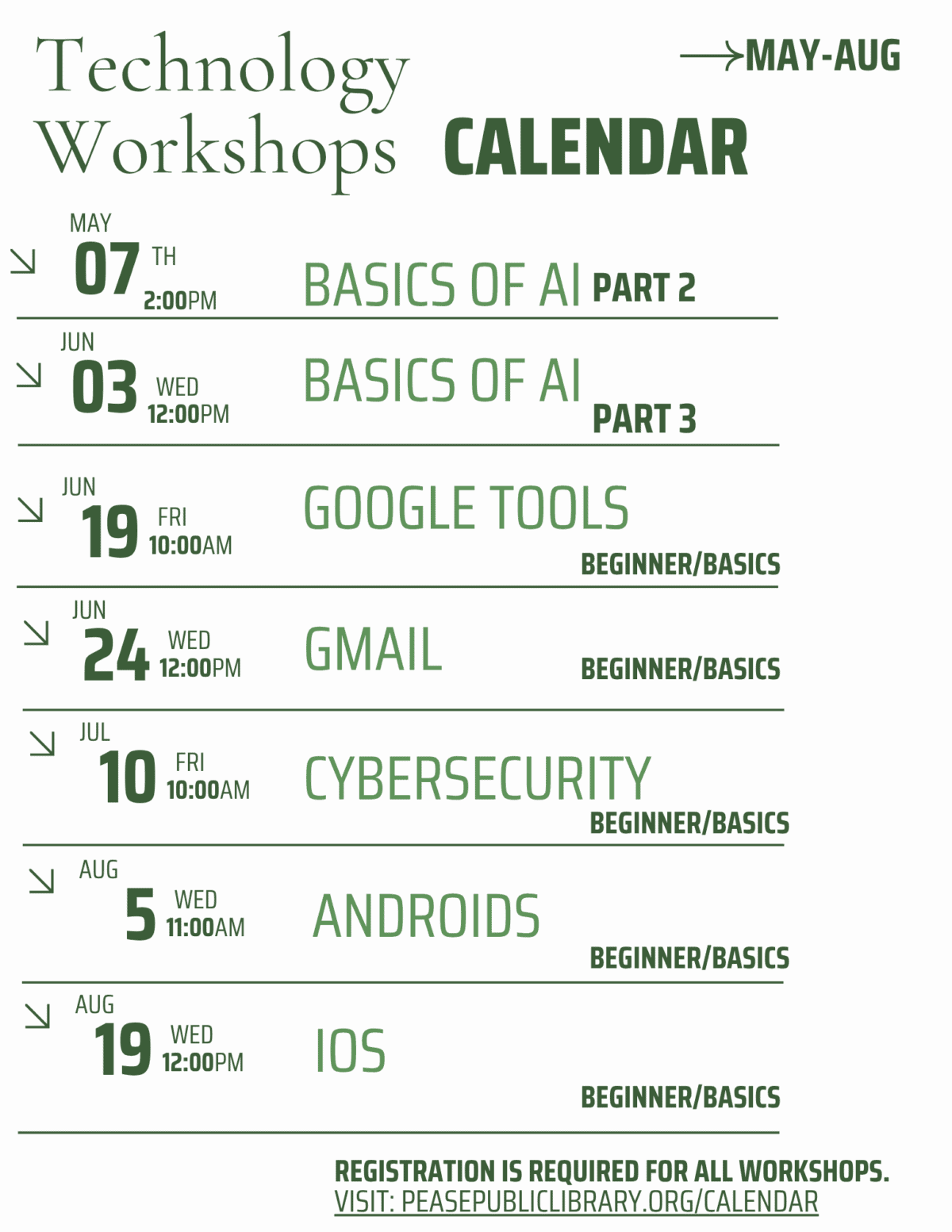 workshops (8.5 x 11 in)